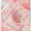 尺子【开学季】beifa贝发极光变色套尺 直尺三角尺  半圆尺测量数学计算   0227 商品缩略图1