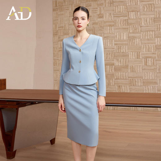 AD正式场合职业套装裙女春季2026新款气质播音主持艺考高级感穿搭 商品图3