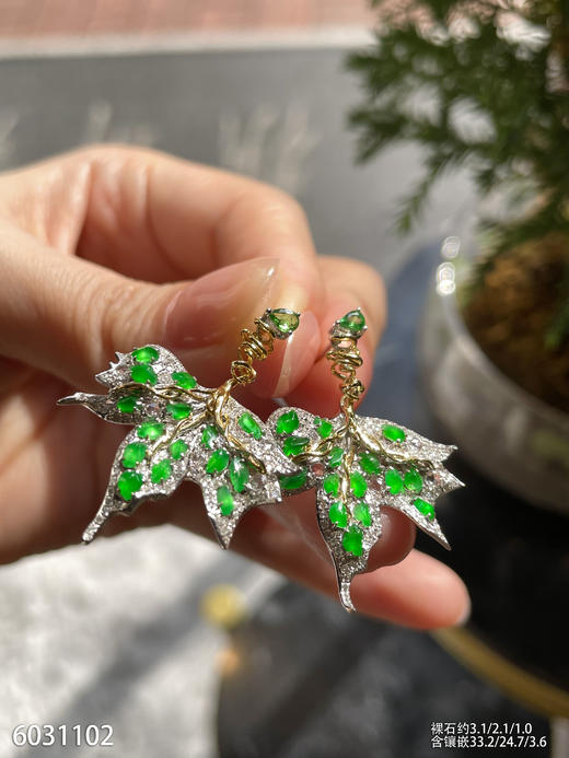 6031102，叶子耳坠。具体价格微信咨询 商品图5
