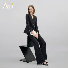 AD高端职业气质西装外套女2026新款高级感通勤西服正式场合一整套