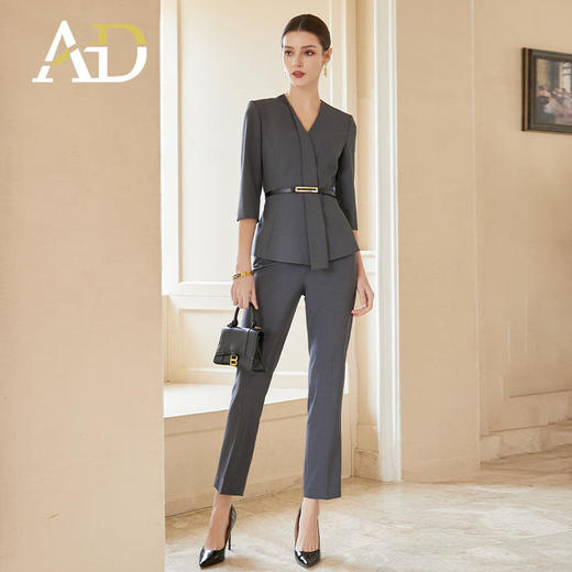 AD品牌七分袖西装套装女春2026新款高级感淡人高知职场穿搭一整套 商品图2