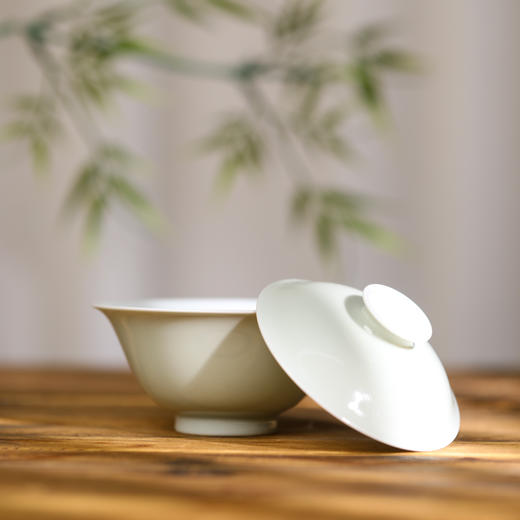 【忘言】 云色盖碗（淡绿）曰何文人器 商品图1