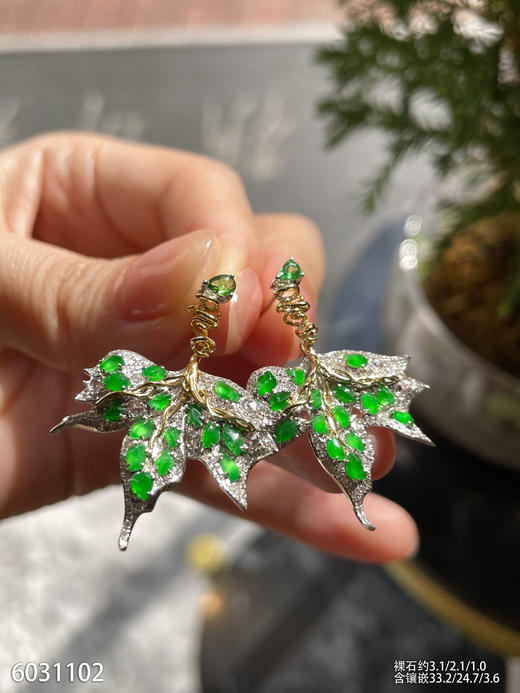 6031102，叶子耳坠。具体价格微信咨询 商品图3