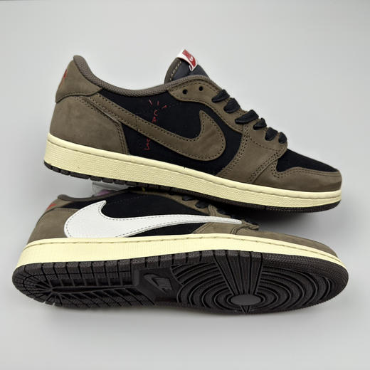 春季特惠💰430 公司级 # Travis Scott x Air Jordan 1 AJ1乔1低帮倒钩 商品图3