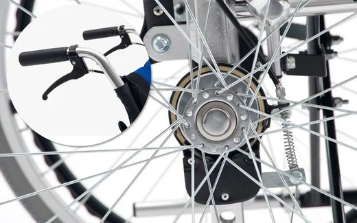 日本MIKI轮椅轻便折叠坐高扶手可调多功能老人专用代步轮椅 商品图11