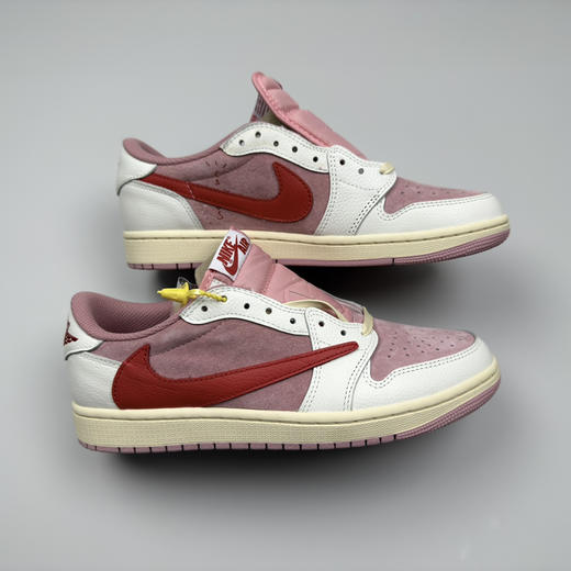 春季特惠💰430 公司级 # Travis Scott x Air Jordan 1 AJ1乔1低帮倒钩 商品图7
