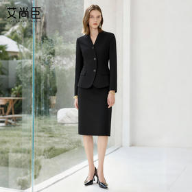 艾尚臣气质西装套装女秋小个子高级感职业装干练修身通勤优雅正装