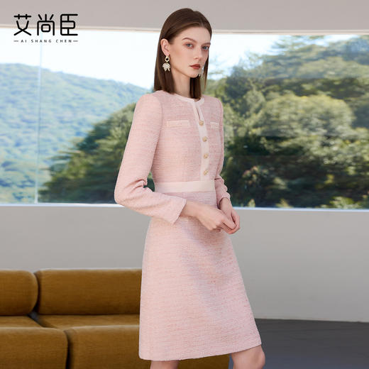 【春色满园】法式小香风连衣裙女优雅通勤裙子高级感名媛气质女装 商品图2