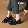 ZHR则则复古中口单鞋时尚粗跟乐福鞋2026新款百搭小皮鞋洋气女鞋 商品缩略图3