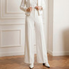 艾尚臣极简风高腰白色阔腿裤女春季显瘦直筒休闲裤通勤穿搭 商品缩略图1