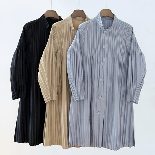 口碑I*ssey Miyake三宅一生 褶皱风衣外套 商品图5