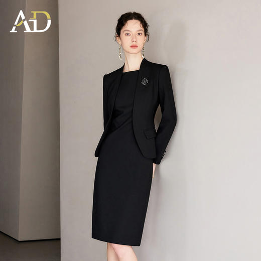 AD正式场合西装套装女春2026新款高级感爆款连衣裙职场穿搭一整套 商品图2