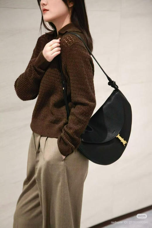 初十上新 独家圆正 小禾 牦牛绒 翻领 针织套头衫 商品图4