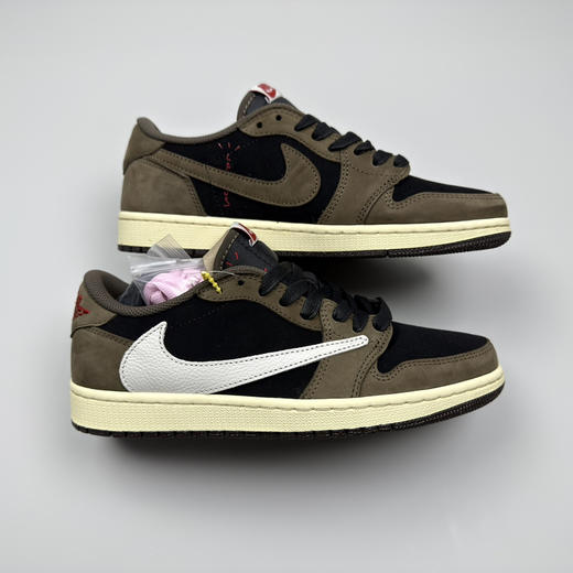 春季特惠💰430 公司级 # Travis Scott x Air Jordan 1 AJ1乔1低帮倒钩 商品图7