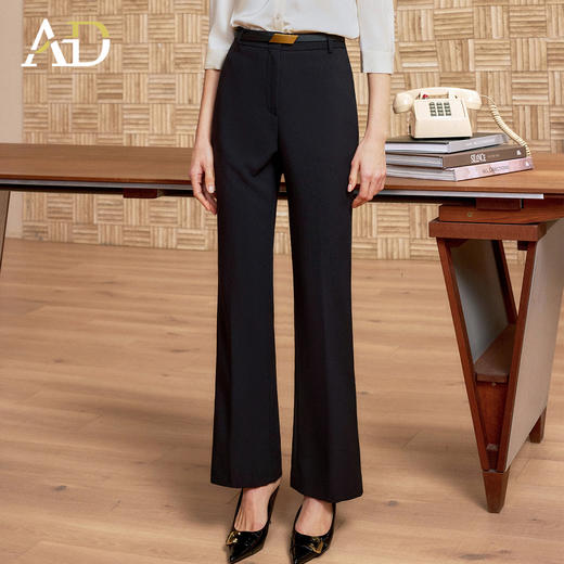 AD高端品牌西裤女春季2026新款爆款高级感职业正装裤子时尚喇叭裤 商品图0