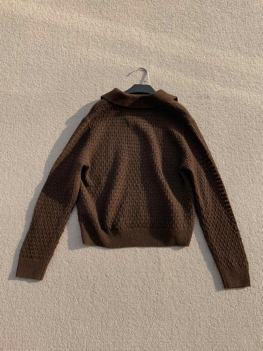 初十上新 独家圆正 小禾 牦牛绒 翻领 针织套头衫 商品图9