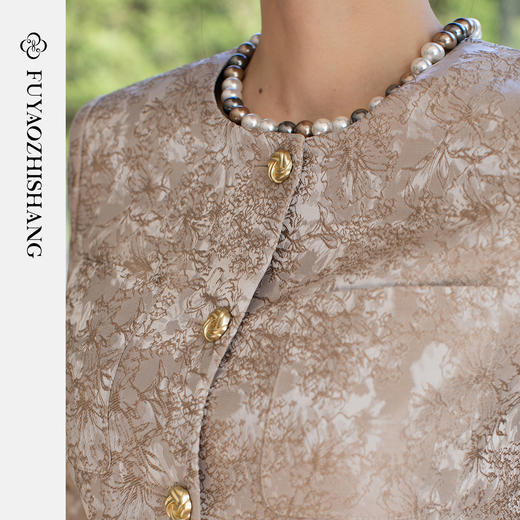 FUYAO扶摇直上 高级感西装套装女轻奢古典风高级感西服两件套春季 商品图2