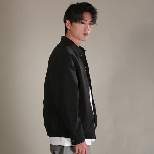 DRONKOO 2026 翻领左单贴袋织唛下摆橡筋基础款薄夹克 商品图2