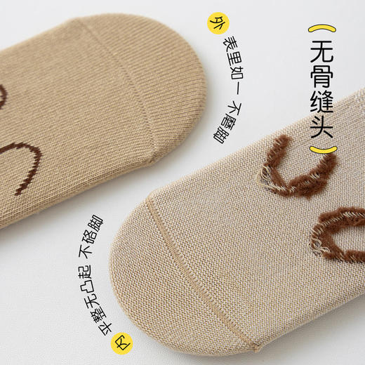 【3双装】宝宝袜子春季新品防滑隔凉全底胶婴儿学步地板袜儿童无骨中筒棉袜 商品图4