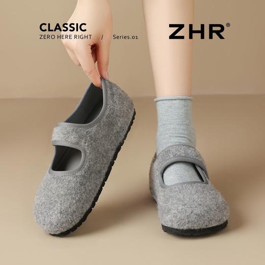 ZHR则则简约魔术贴勃肯鞋女春秋款百搭舒适懒人一脚蹬玛丽珍女鞋 商品图1
