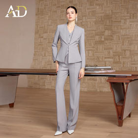 AD高端品牌西装套装女春2026新款高级感职业装马甲西裤穿搭一整套