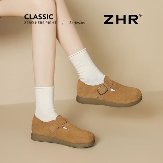 ZHR复古勃肯鞋女2026春秋季超软舒适勃肯拖鞋厚底全包休闲鞋女 商品图8