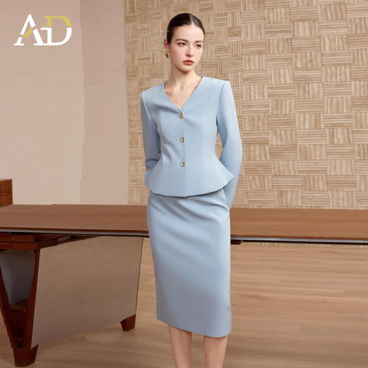 AD正式场合职业套装裙女春季2026新款气质播音主持艺考高级感穿搭 商品图2