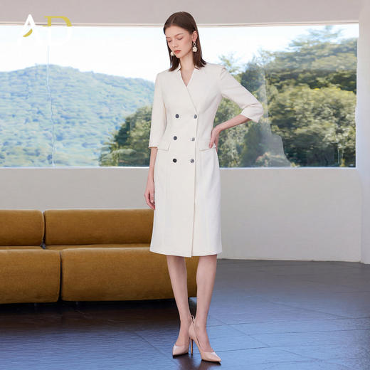 AD高端精致连衣裙女春季2026新款高级感高知得体正式场合西装裙子 商品图2