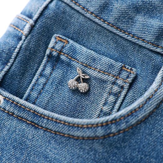 「高货wl」全新升级【铂金会员266/天猫359/差价93】(22049)洛诗琳四面弹天丝棉牛仔裤2026春夏新款显瘦直筒九分裤女 商品图2