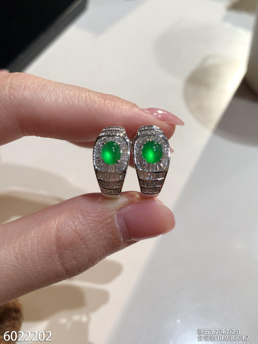 6022202，蛋面耳坠。具体价格微信咨询 商品图0