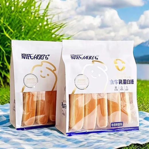 豪氏水牛乳蛋白棒吐司面包牛奶代餐夹心即食460g 商品图3
