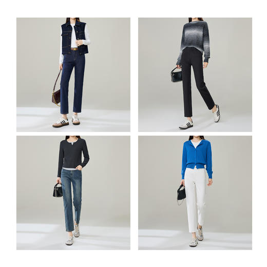 【春新品！4色！直腿显瘦裤】逸阳春季新款不易掉色直筒烟管牛仔裤9989 商品图4