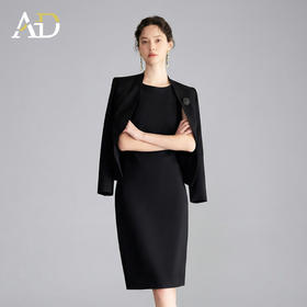 AD正式场合西装套装女春2026新款高级感爆款连衣裙职场穿搭一整套