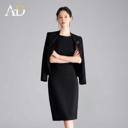 AD正式场合西装套装女春2026新款高级感爆款连衣裙职场穿搭一整套 商品图0