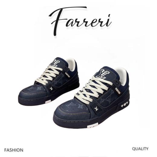 驴家 Trainer 运动鞋 印花丹宁布 商品图0