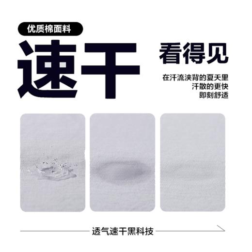 的幸四色速干网眼 T 恤 透气吸汗羽毛球运动短袖男女同款 商品图3