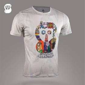 严素跑步TEE,跑步即艺术2.0 RUNNING IS AN ART too,男/女款,轻量 短袖T恤 速干快干 严素态度