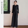 FUYAO扶摇直上 【高定立裁】黑色西装套装女春季圆领短外套两件套 商品缩略图4