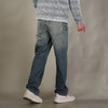 DRONKOO 2026 正常腰上下渐变复古洗水中厚牛仔长裤 商品缩略图3