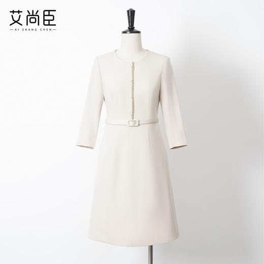 艾尚臣气质西装连衣裙女2025秋小个子轻熟风职场通勤穿搭职业正装 商品图1