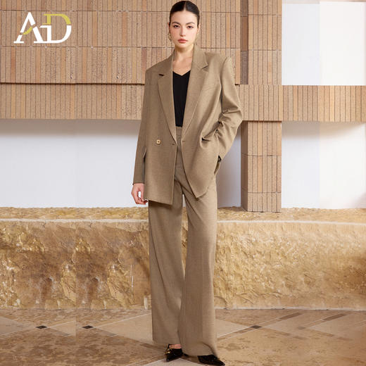 AD韩版气质西装套装女高智感洋气阔腿裤两件套春季职业装2026新款 商品图1