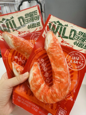 【5袋】韩国🇰🇷进口客唻美巨无霸鲜虾鳕鱼棒150g*5