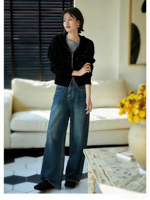 LONGNFAIR·银河细闪连帽卫衣裤系列 | 细闪光毛呢面料，自带闪耀星河的运动风单品【3-7天发货，周末顺延】 商品图7