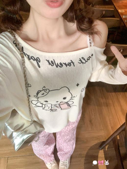 <曾小咸推荐>3.1现货秒杀！微信超特价！韩系粉色豹纹高腰直筒牛仔裤 日常229.99 立减130 秒杀99.99！ 商品图7