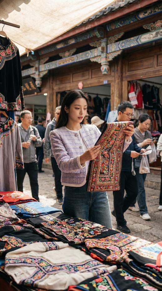 圆领单排三粒扣拼色小香外套 商品图5