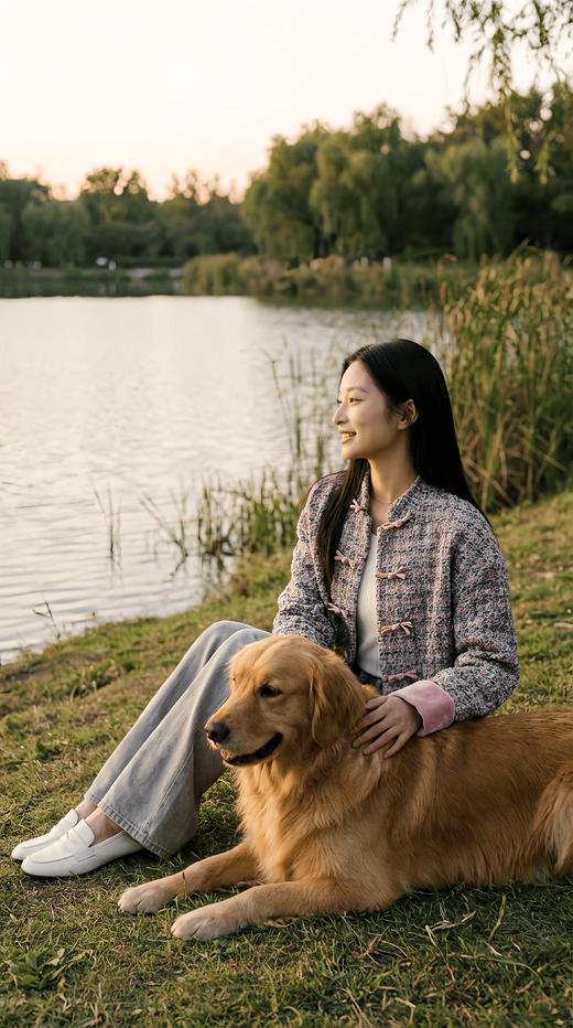 中式撞色拼接袖前短后长立领外套 商品图4