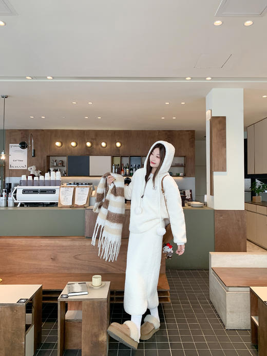 <曾小咸推荐>3.1现货秒杀！微信超特价！韩系米白色摇粒绒连帽卫衣 日常189.99 立减100 秒杀89.99！半裙 日常159.99 立减80 秒杀79.99！ 商品图11