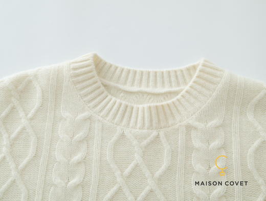 MAISON COVET 纯山羊绒圆领上衣/中裤套装 商品图7