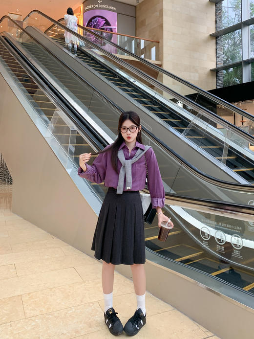 <曾小咸推荐>2.28现货秒杀 ！微信超特价！宽松翻领长袖衬衫 日常169.99 立减90 秒杀79.99！ 商品图10