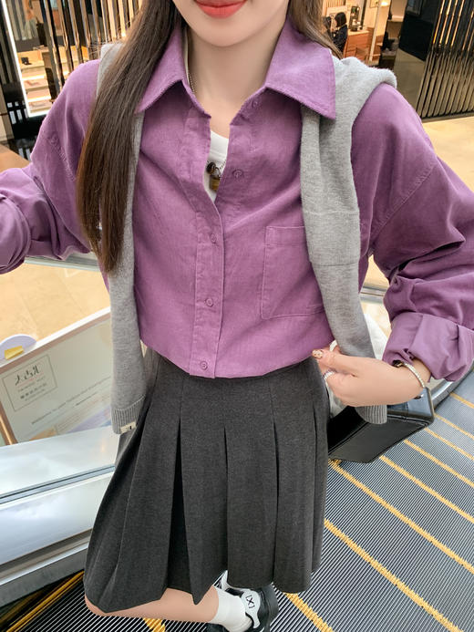 <曾小咸推荐>2.28现货秒杀 ！微信超特价！宽松翻领长袖衬衫 日常169.99 立减90 秒杀79.99！ 商品图14